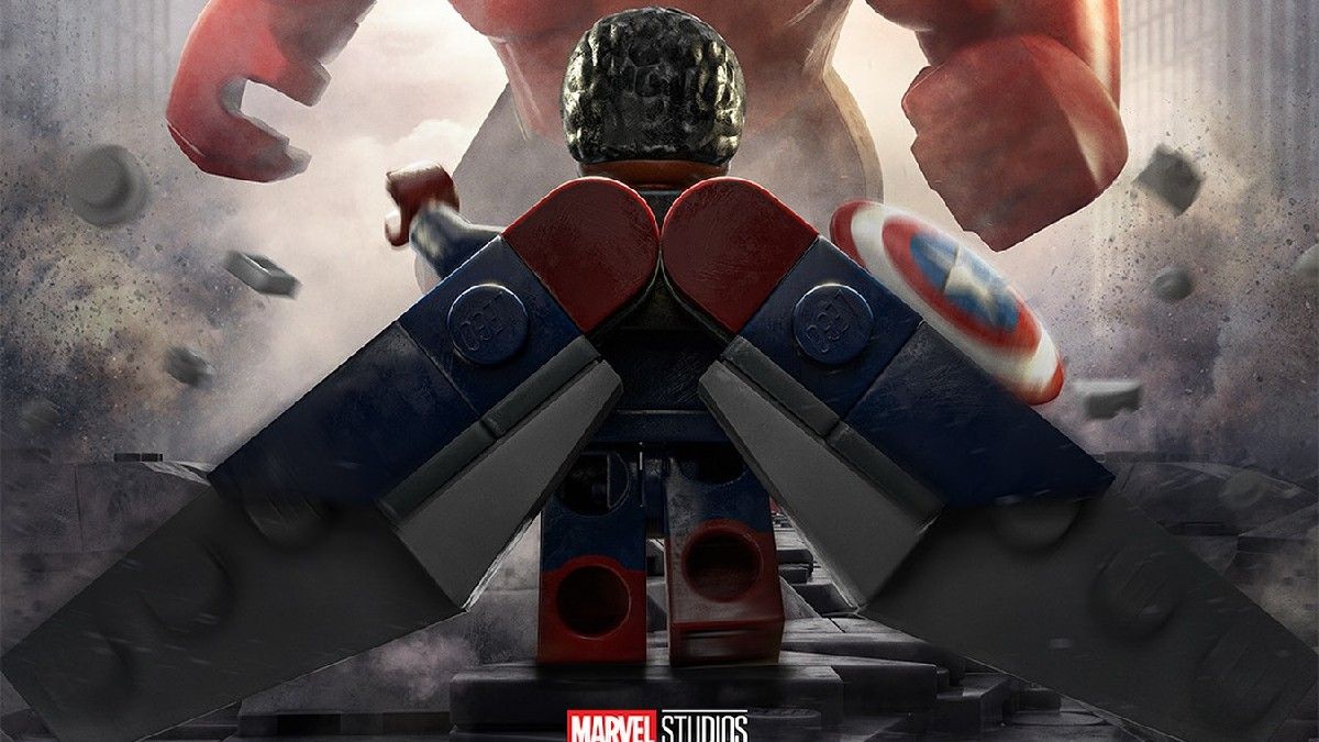 1200x675 LEGO Marvel poster upgrades Captain America minifigure
