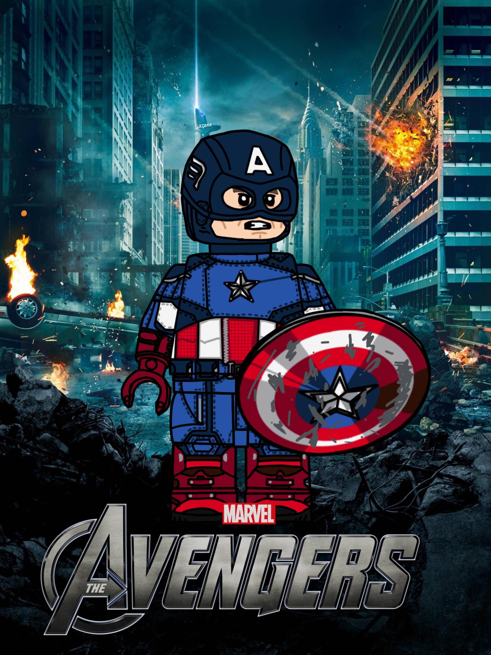 1668x2224 Custom LEGO The Avengers (2012) Captain America