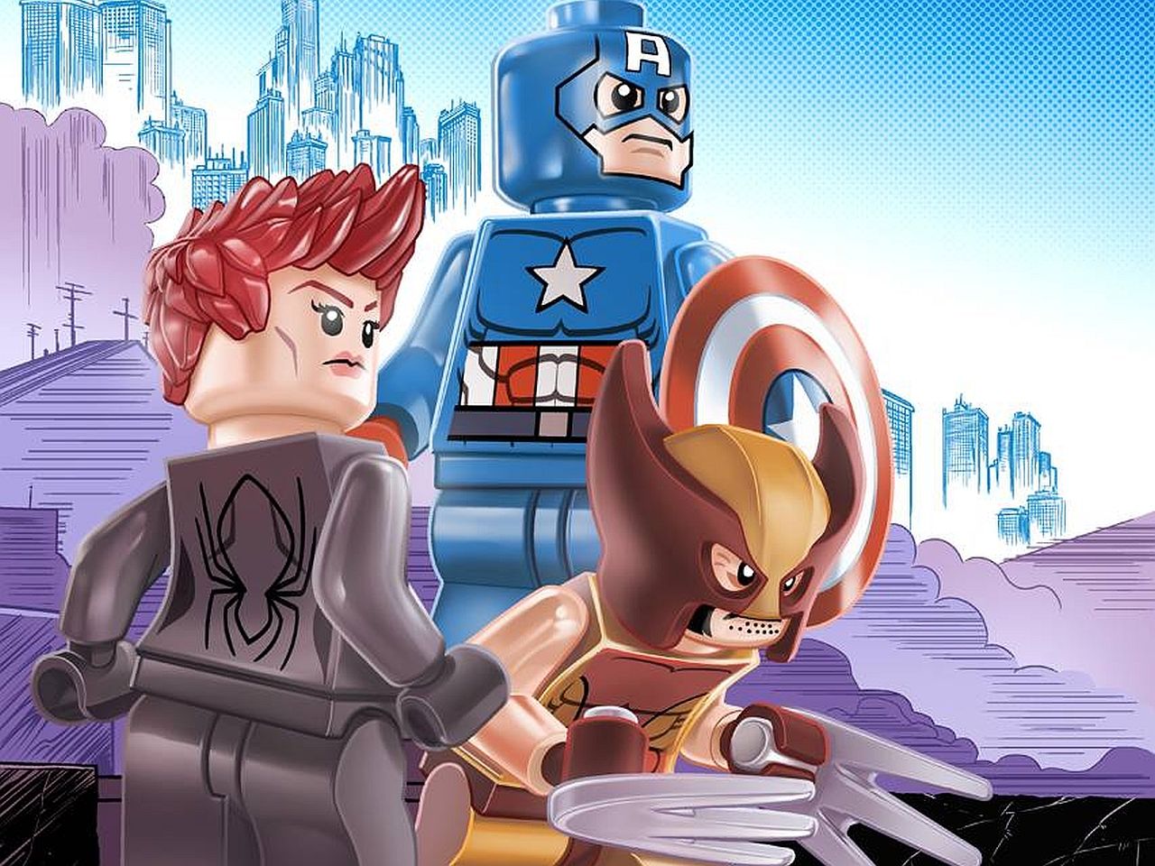 1280x960 Desktop wallpaper: Comics, Uncanny Avengers, Black Widow, Captain America, Lego Marvel Super Heroes, Wolverine 4K free download for PC. 1477598