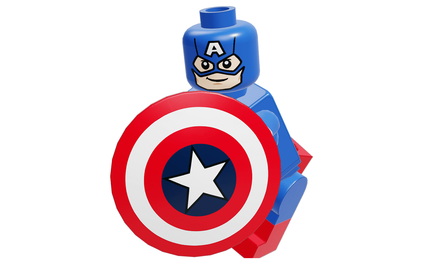 1440x900 Mecabricks.com. Captain America (Classic)