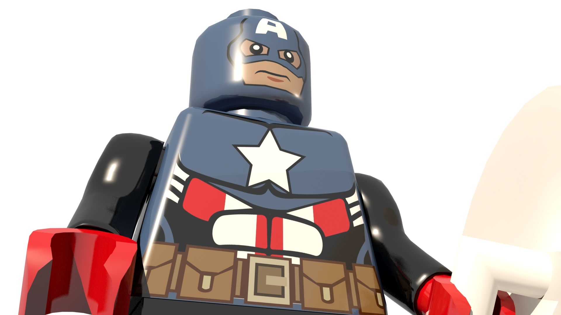 1920x1080 Lego Captain America 3D Model $20 - .unknown .3Ds .fbx .max .obj