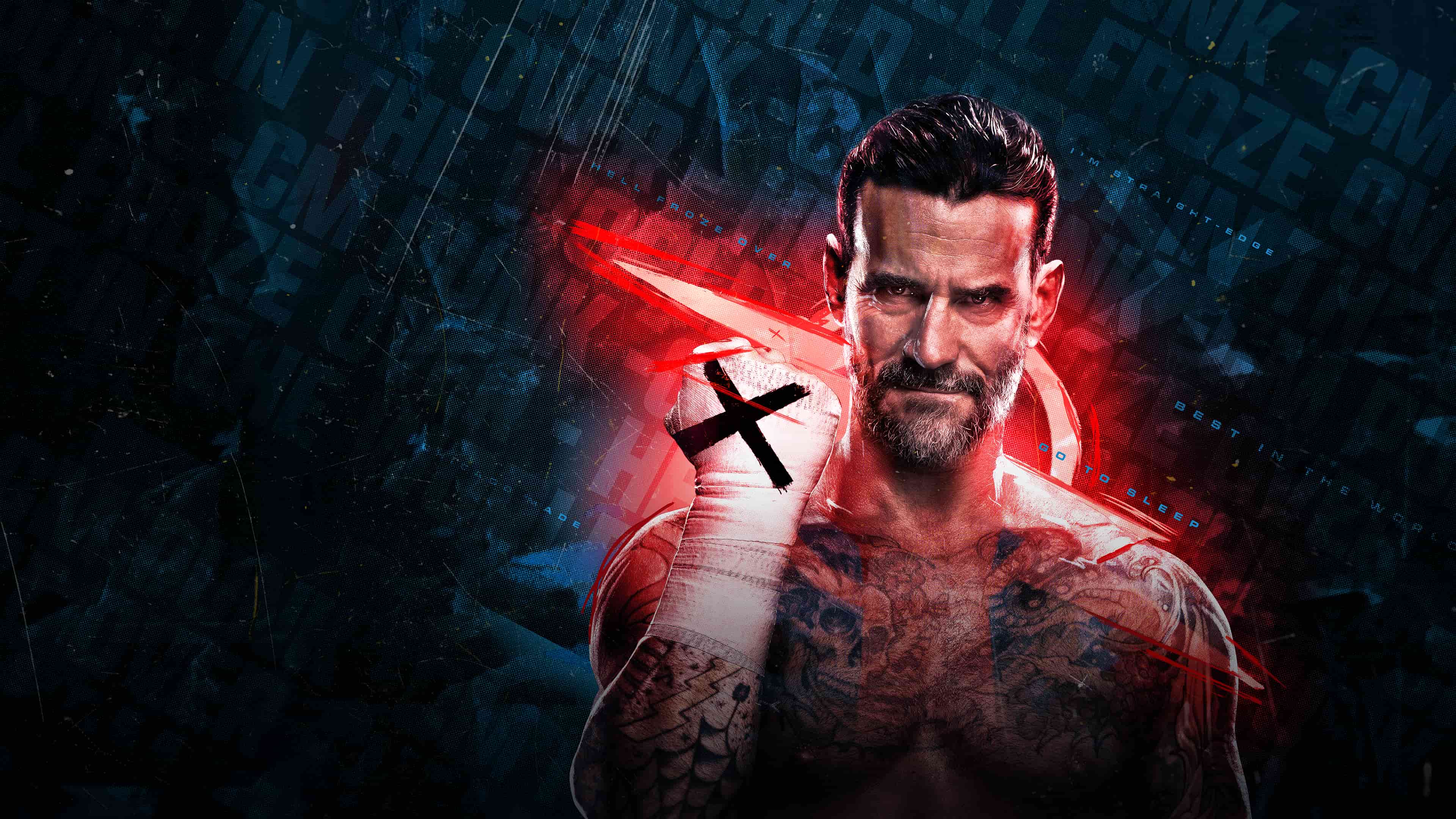 3840x2160 CM Punk Wallpaper 4K, WWE 2K 2026 Games
