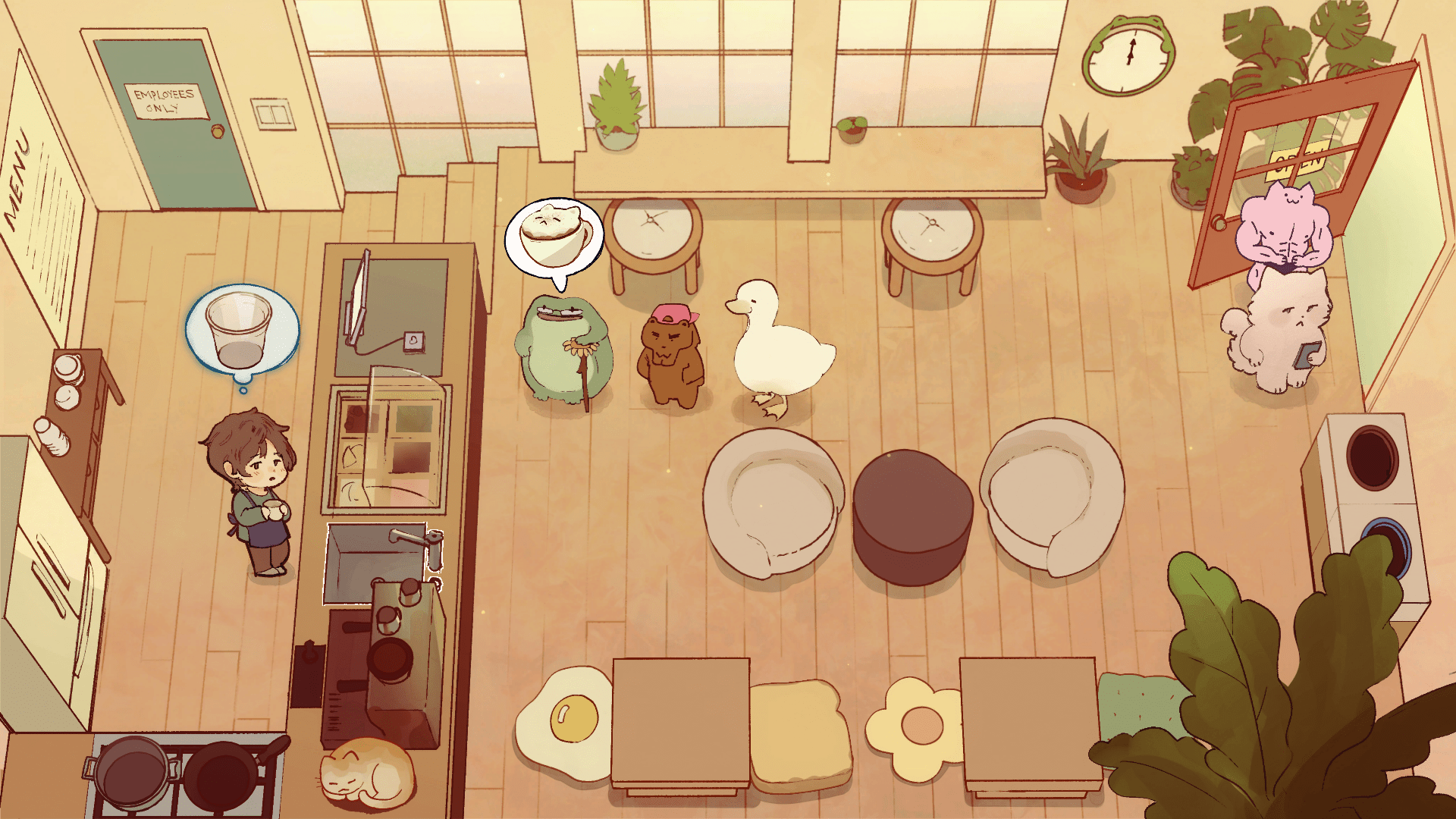 1920x1080 An Average Day at the Cat Cafe is a lovely little, slightly unsettling, browser game