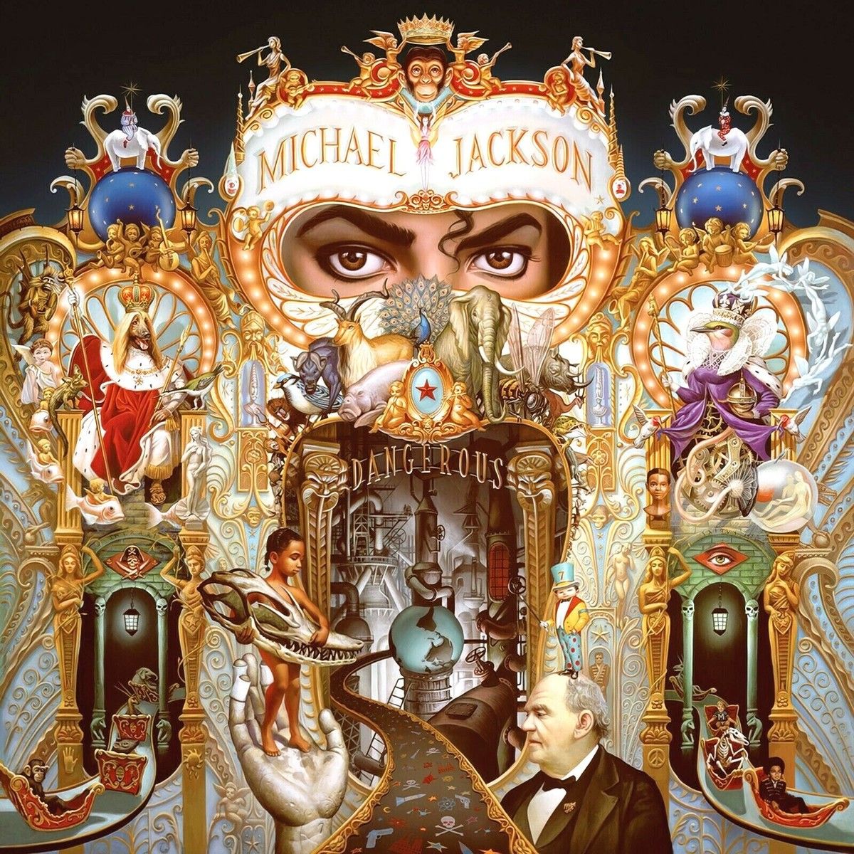 1200x1200 Michael Jackson Dangerous 12x12 Album Cover Replica Poster Print