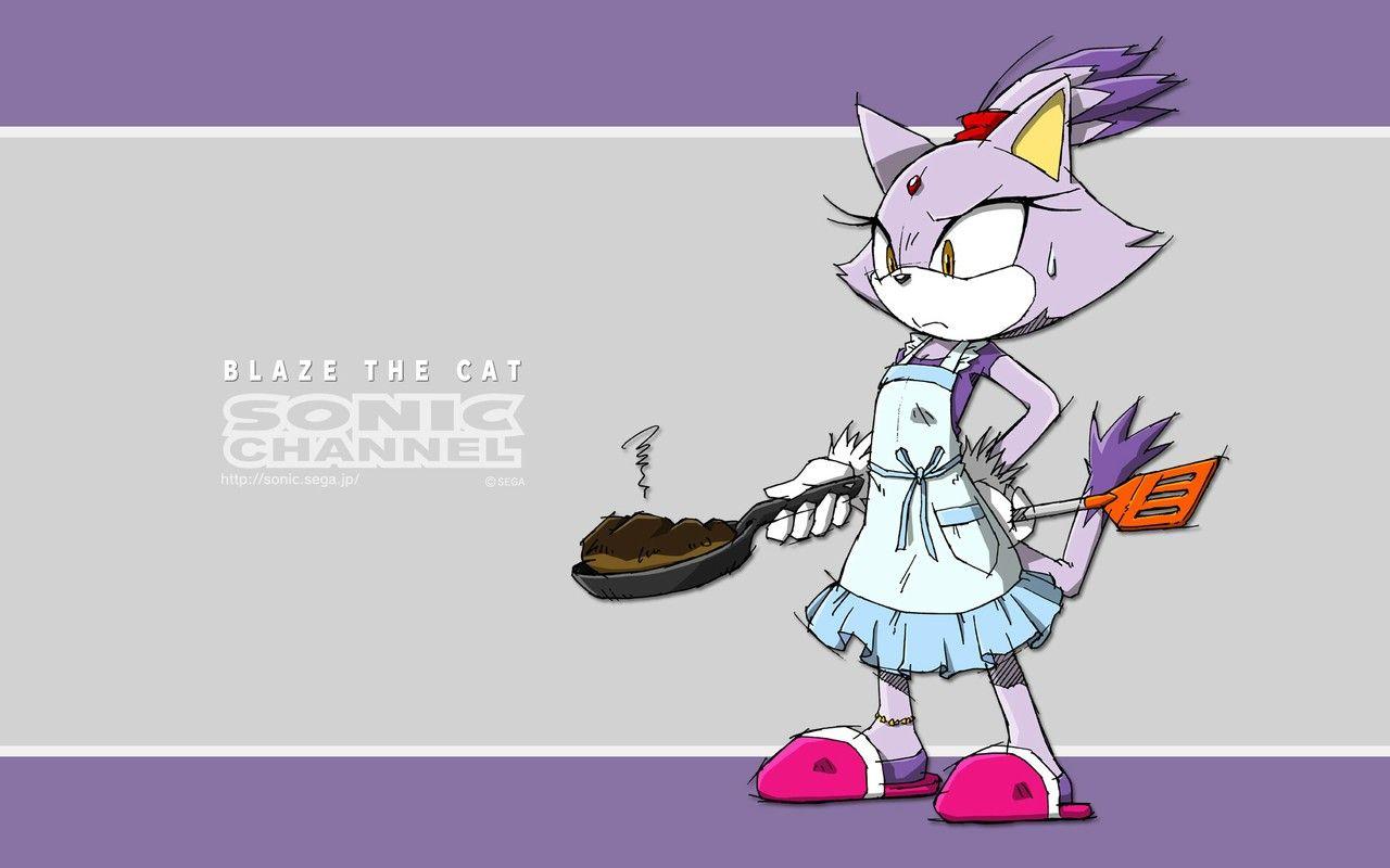 1280x800 September wallpaper from Sonic Channel featuring Blaze the Cat ^^