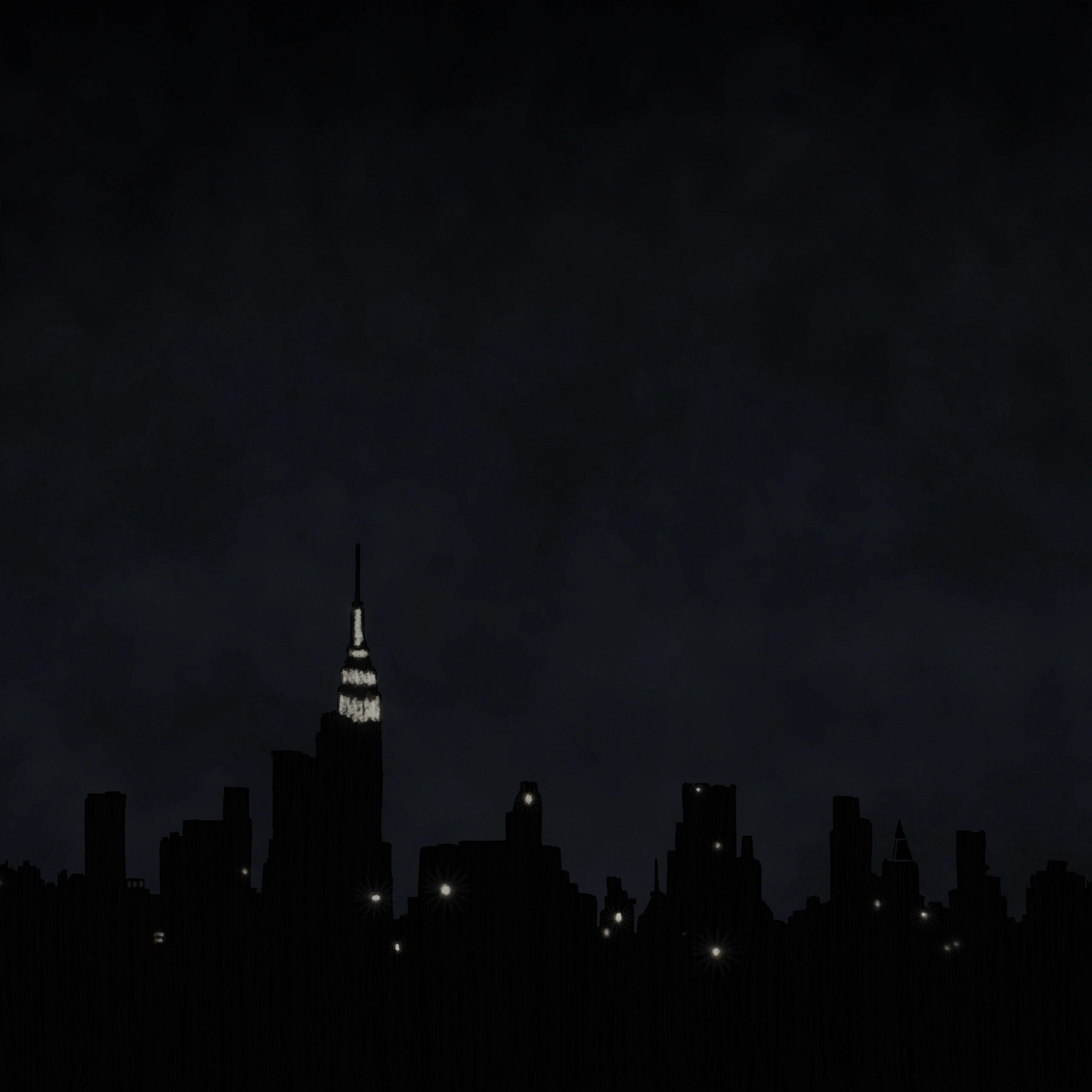 2560x2560 New York In The Dark