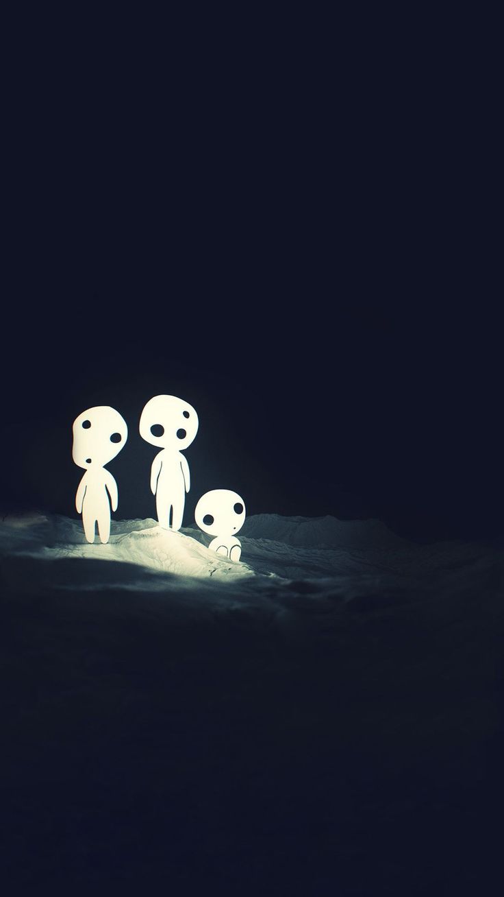 736x1308 Studio Ghibli Dark Wallpaper