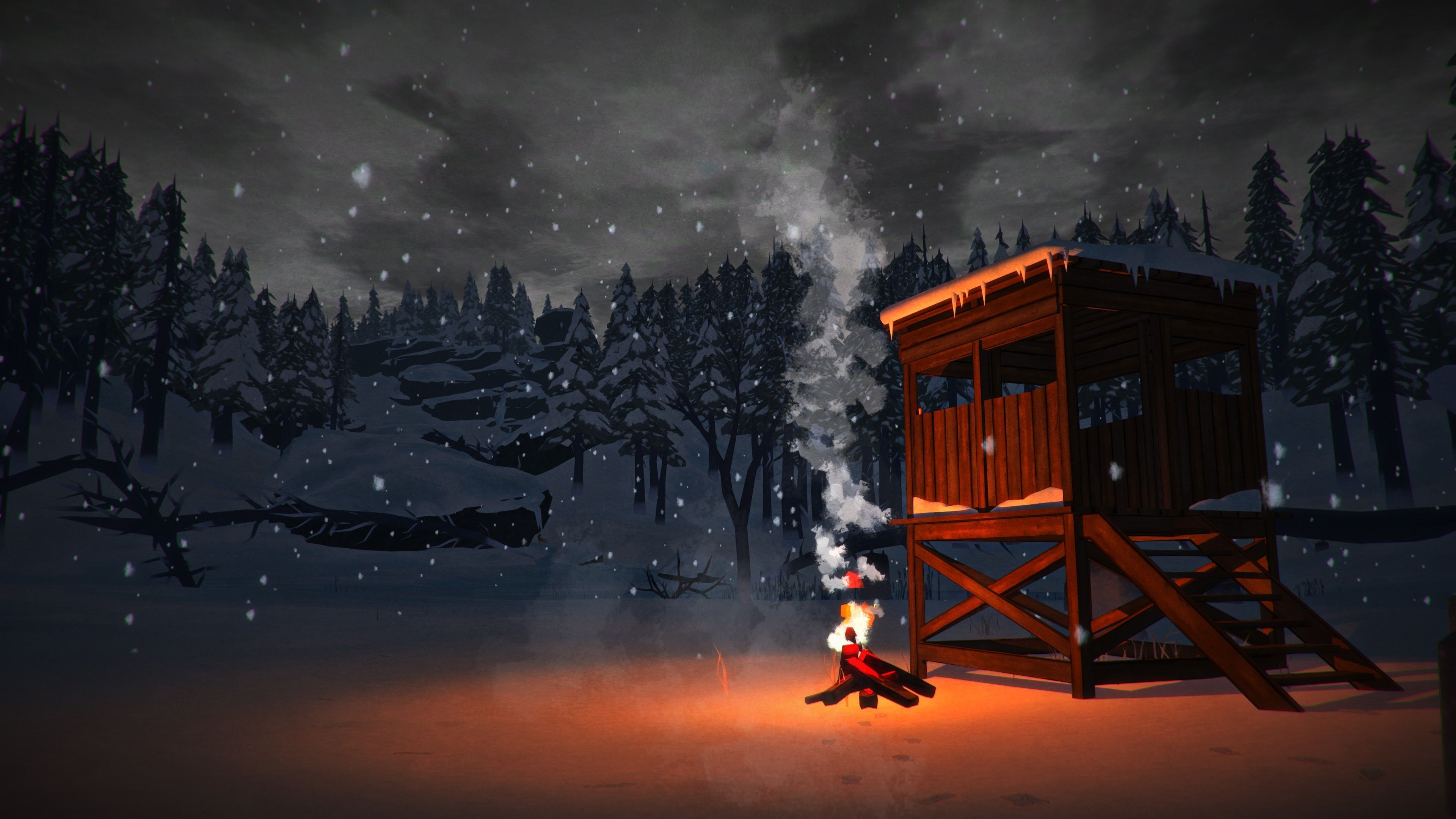3840x2160 Free the long dark, snow 4K wallpaper for desktop and phone