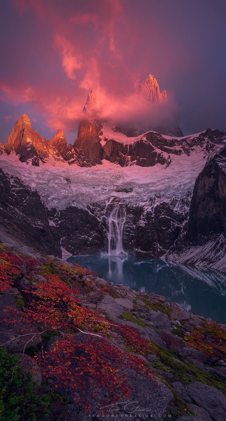 854x1590 El Chalten Wallpaper
