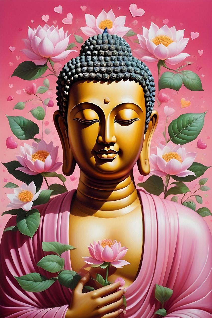 852x1280 Download Ai Generated Buddha Purnima Buddha. Royalty Free Stock Illustration Image