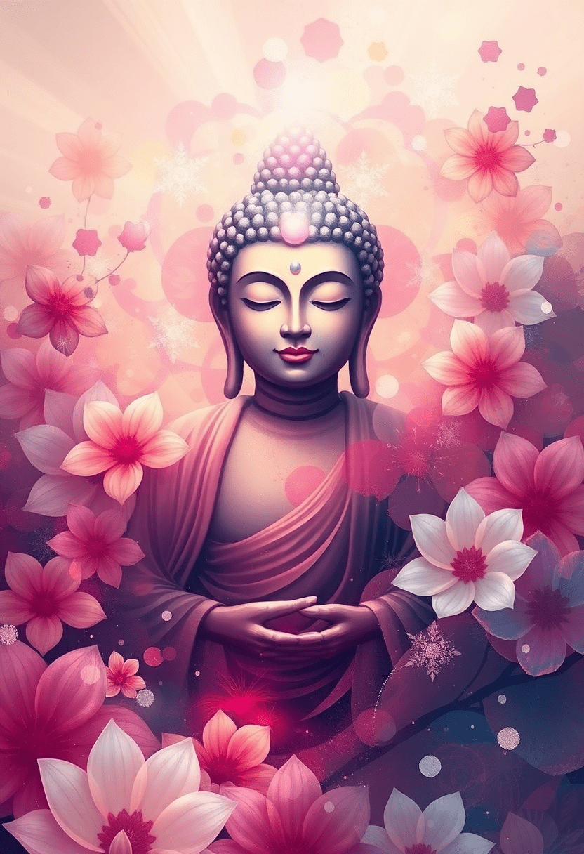 832x1216 Buddha AI Image Generator