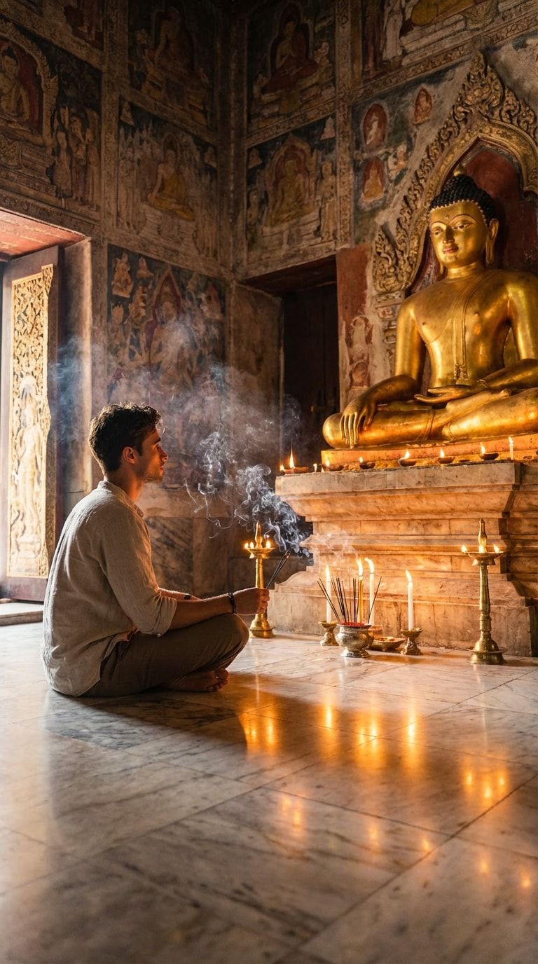 768x1376 Buddha AI Prompts: Create Stunning Gautam Buddha Image (Free Download & Gemini Prompts)