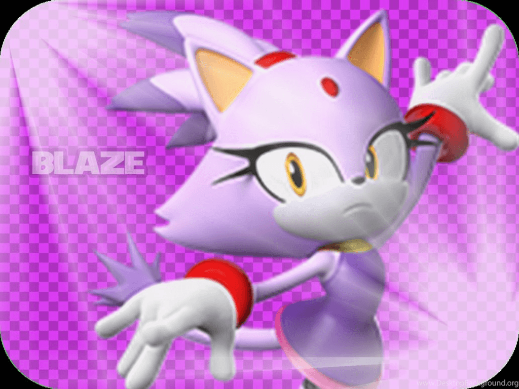 1024x768 Blaze The Cat Wallpaper
