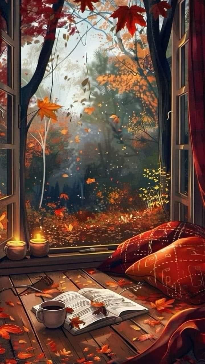 720x1280 Cozy autumn art. Fall lofi wallpaper, Autumn illustration wallpaper, Autumn dreams