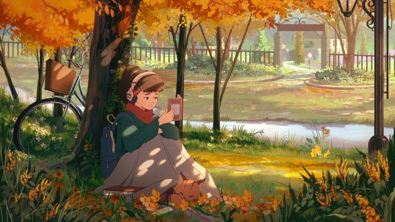 1280x720 A Book, a Blanket, and the Autumn Breeze