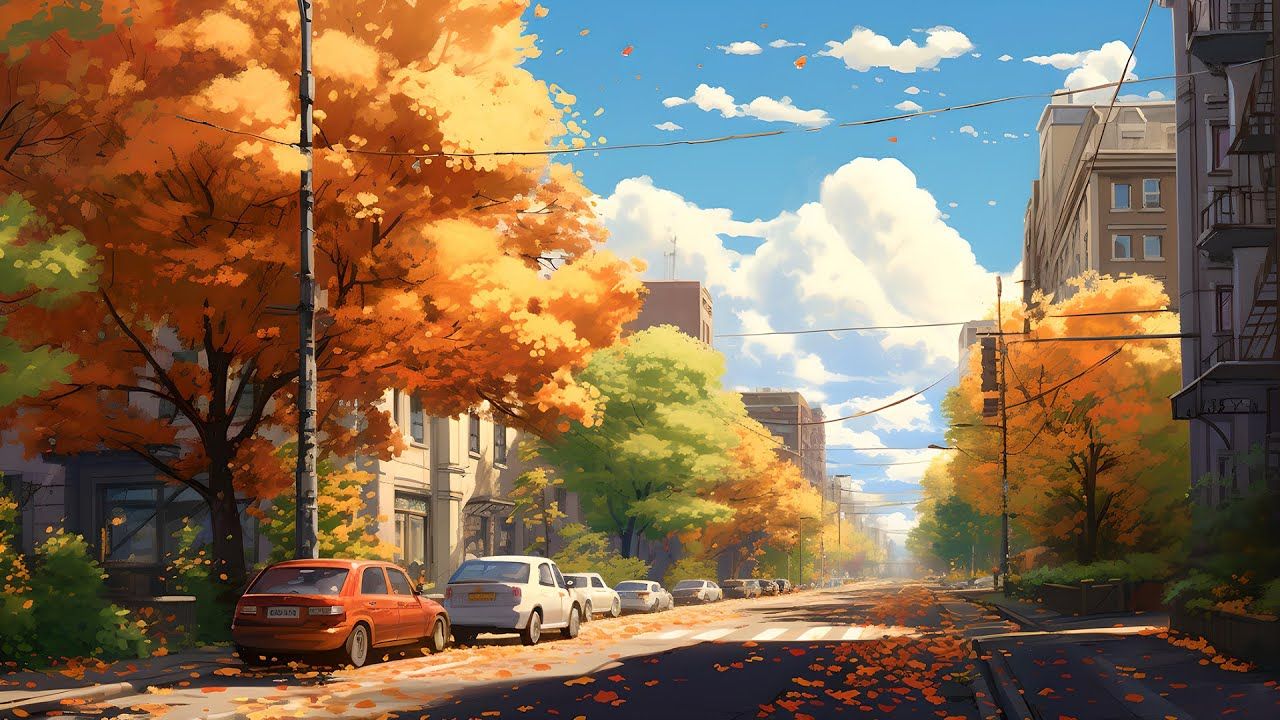 1280x720 Autumn City Lofi