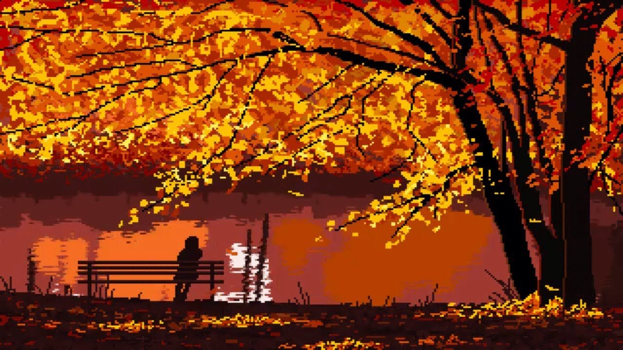 1280x720 Fall Lofi Wallpaper