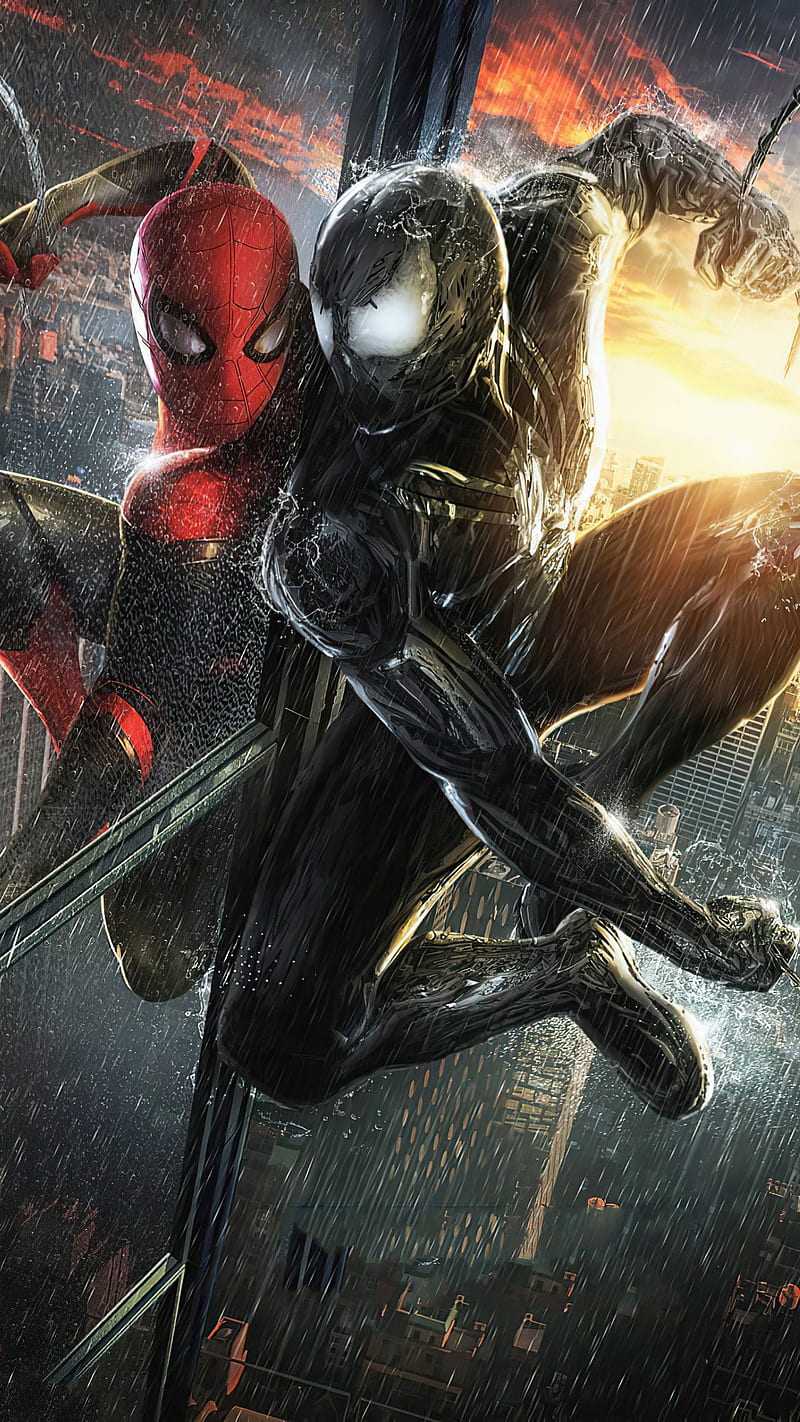 800x1422 Spiderman, marvel, venom, HD phone wallpaper