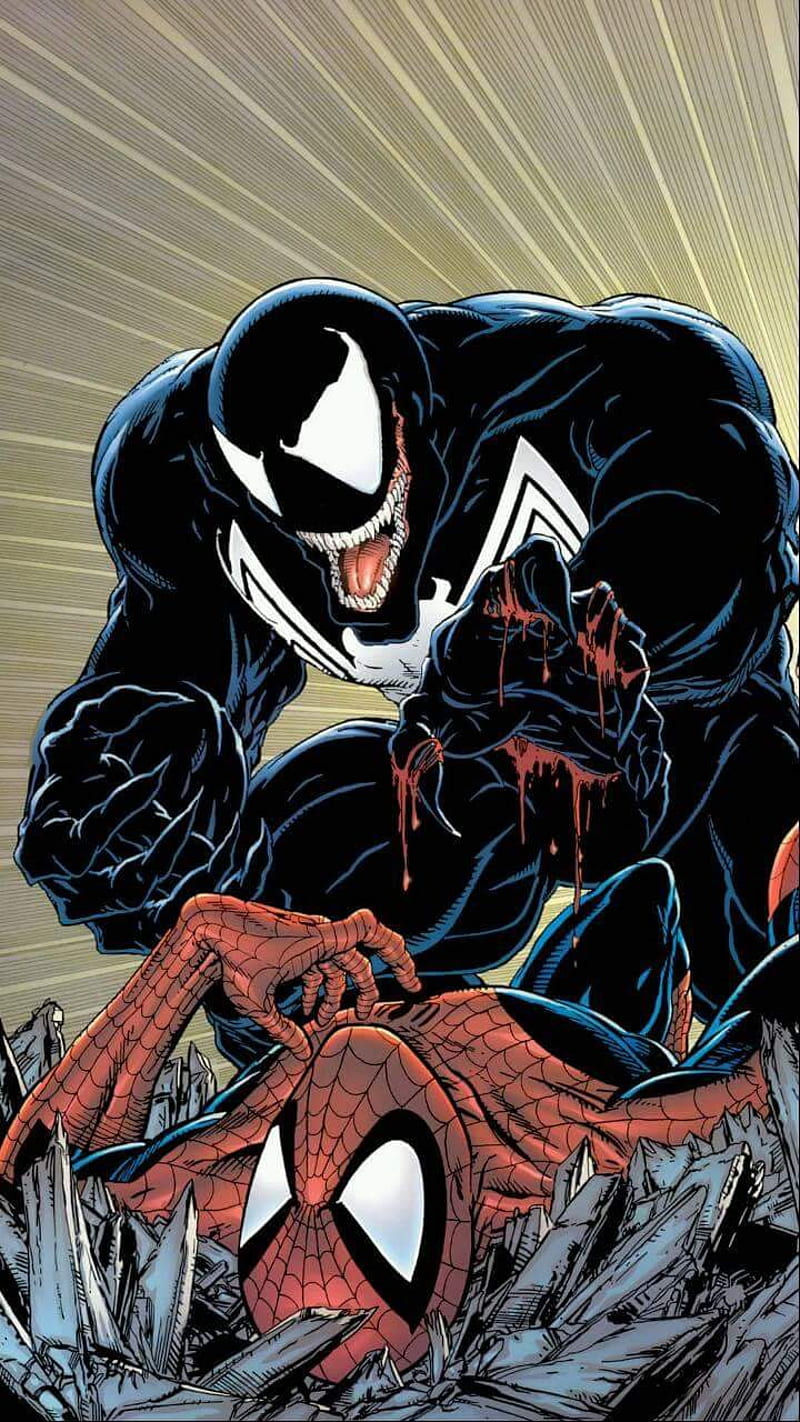 800x1422 Venom and Spiderman, marvel, spider, HD phone wallpaper