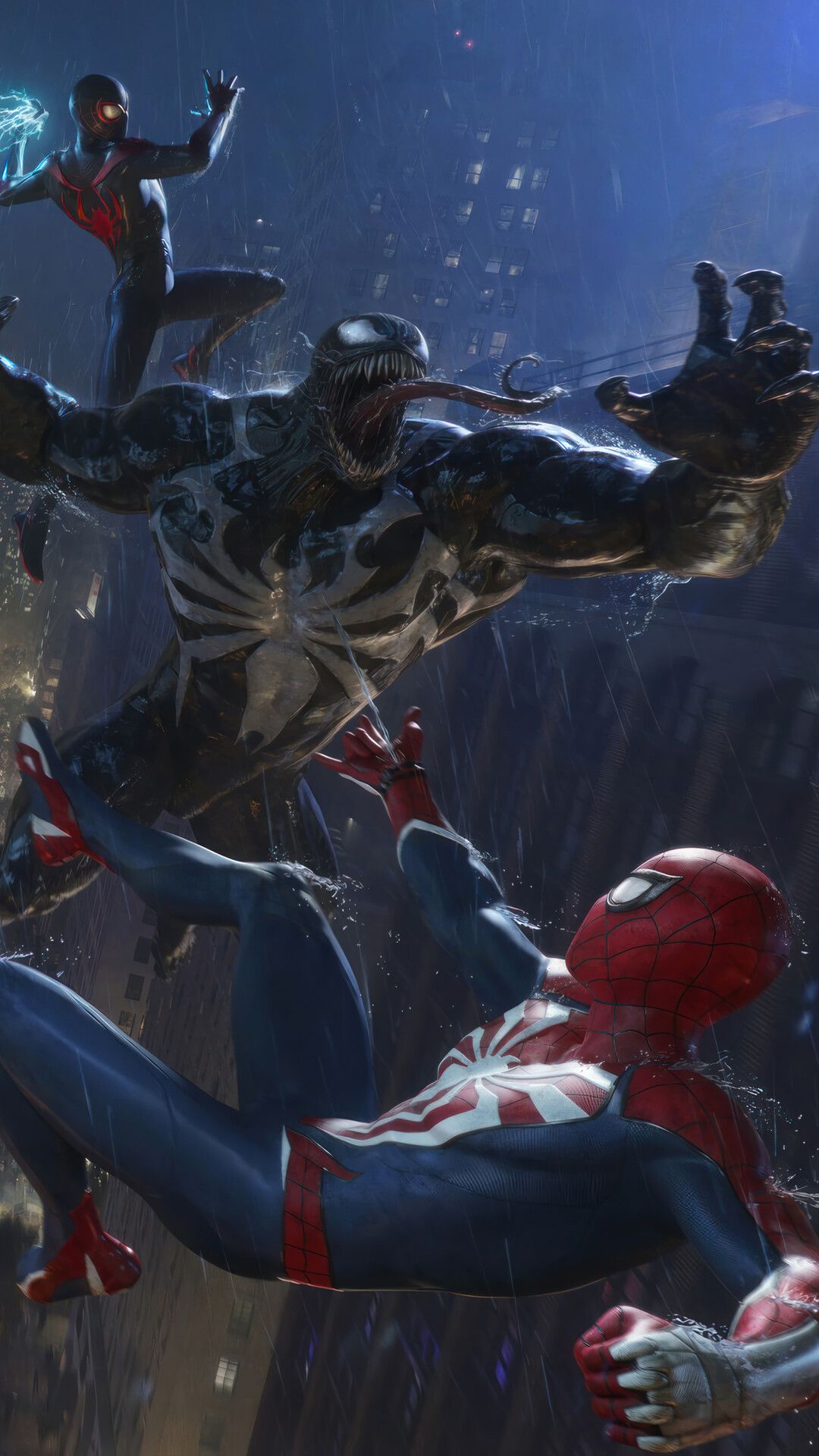 1080x1920 Marvel's Spider Man 2 Spider Man Miles Morales Vs. Venom 4K Wallpaper IPhone HD Phone K