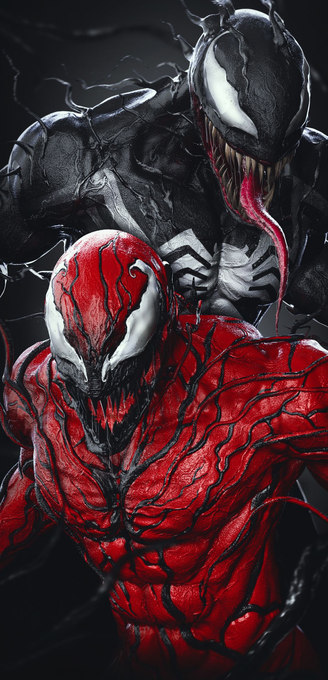 1080x2235 Wallpaper Venom X Carnage, Carnage, Venom, Anti Venom, Spider Man, Background Free Image
