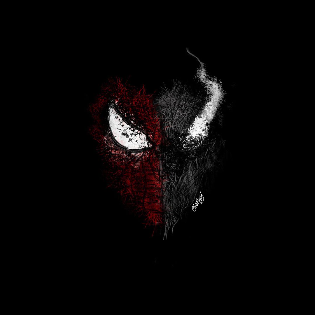 1080x1080 Venom X Spider Man Wallpaper