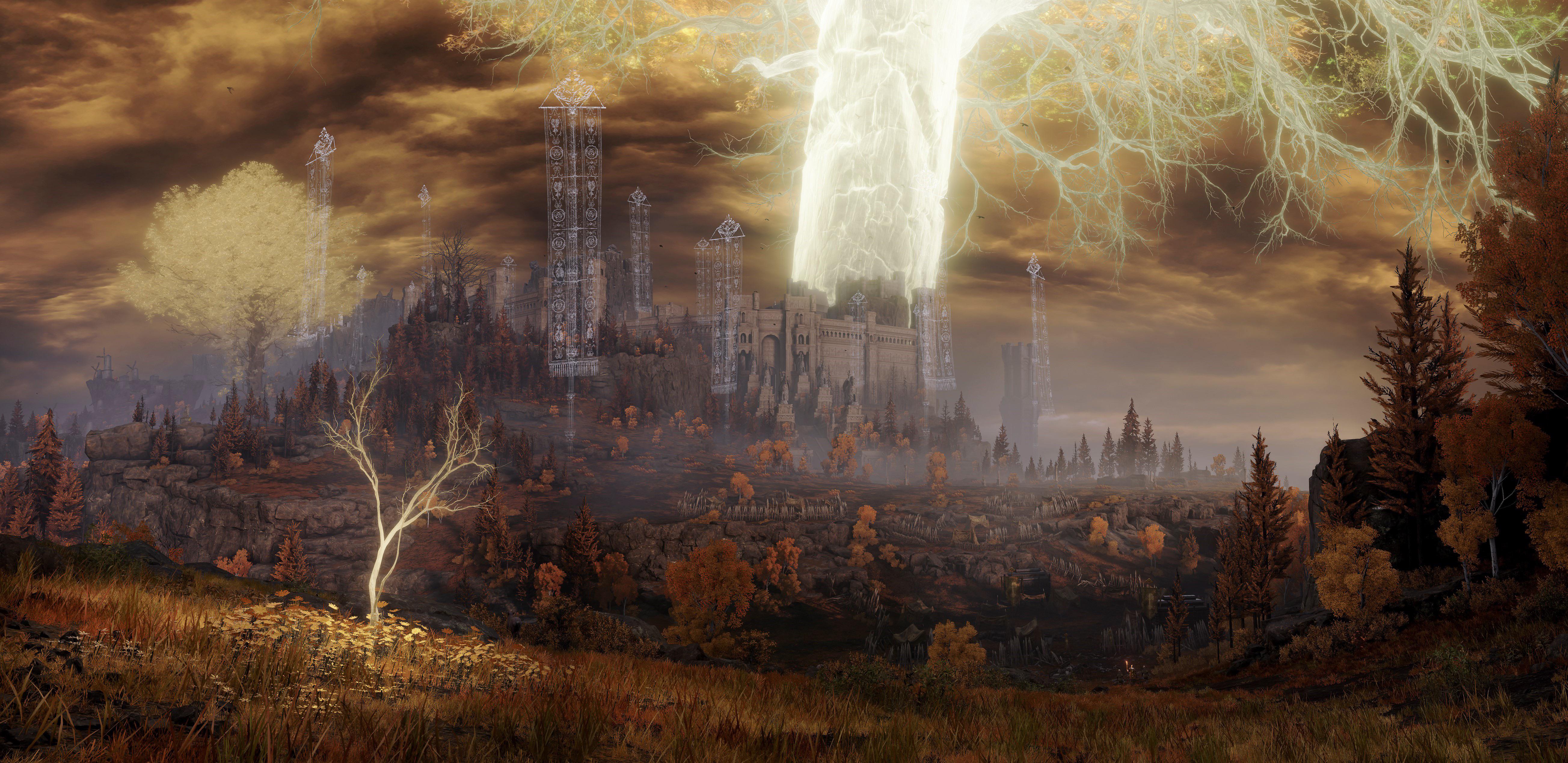 5215x2537 Some elden ring wallpaper I made of my favorite locations for sight seeing