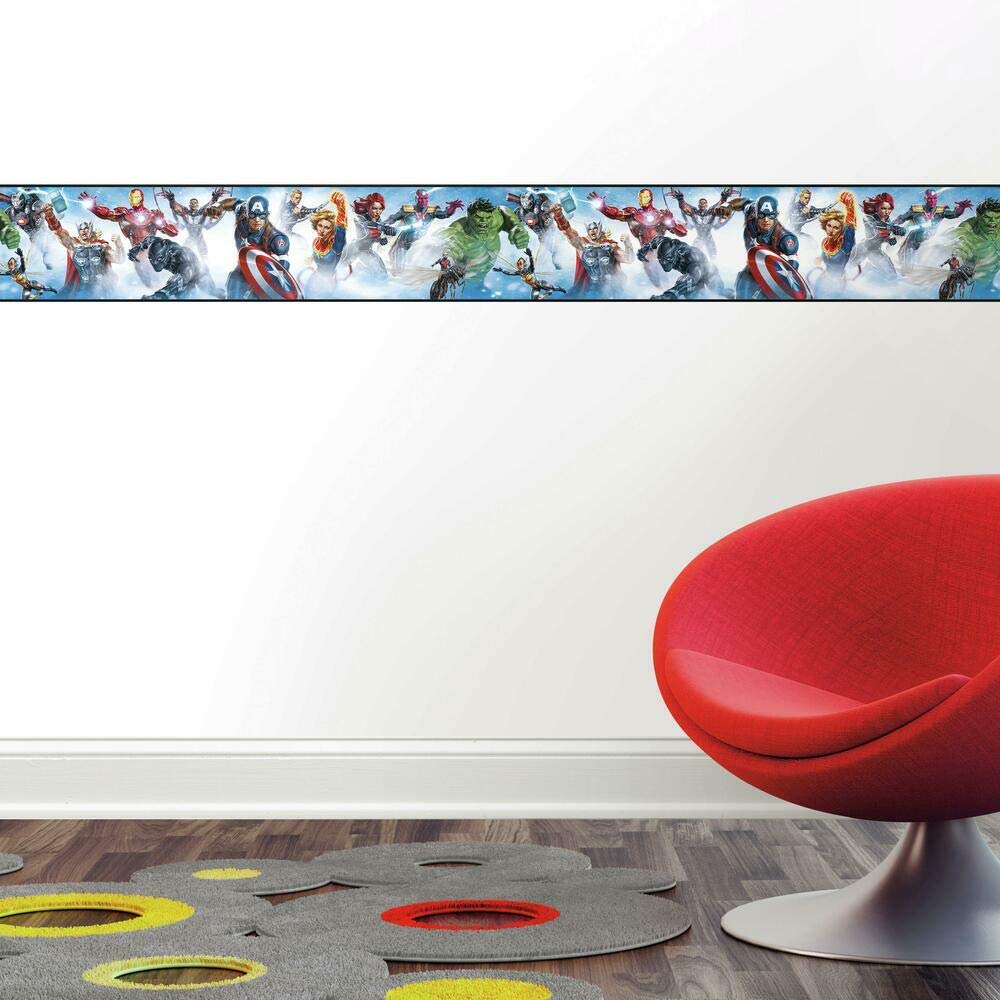 1000x1000 Avengers Peel and Stick Wallpaper Border