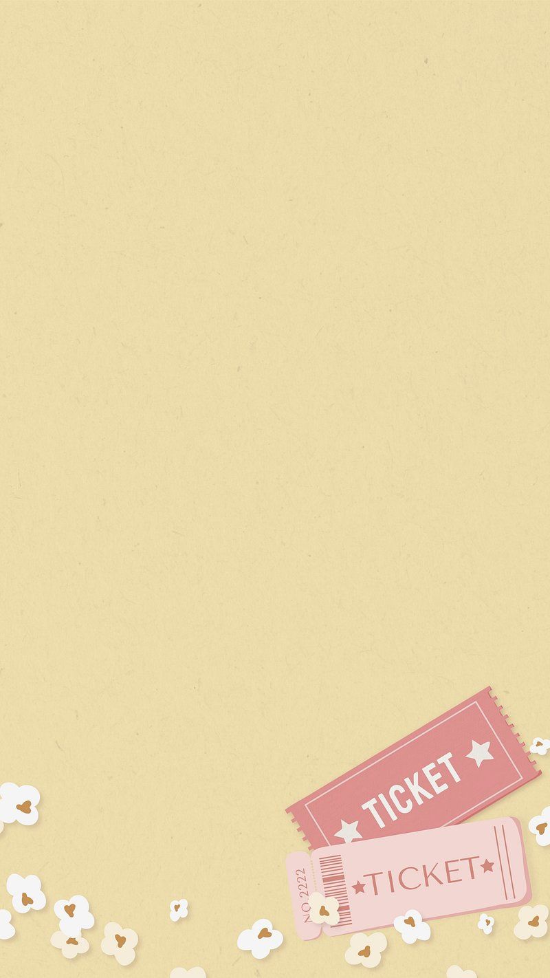 800x1422 Movie tickets border desktop wallpaper. Free Photo Illustration