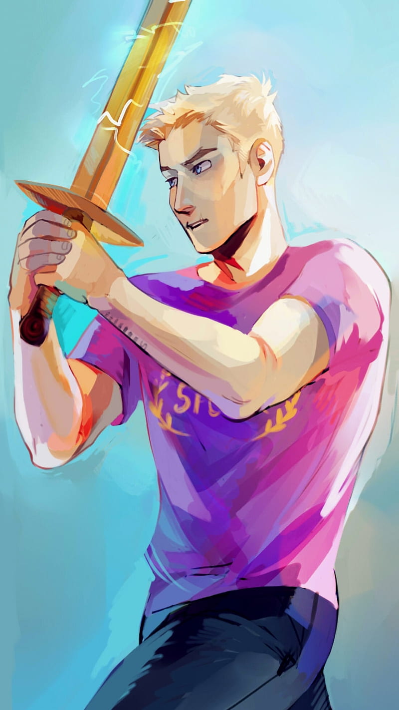 800x1422 Jason Grace, Heroes of Olympus, Art, fanart, HoO, Golden Boy, Percy Jackson, HD phone wallpaper