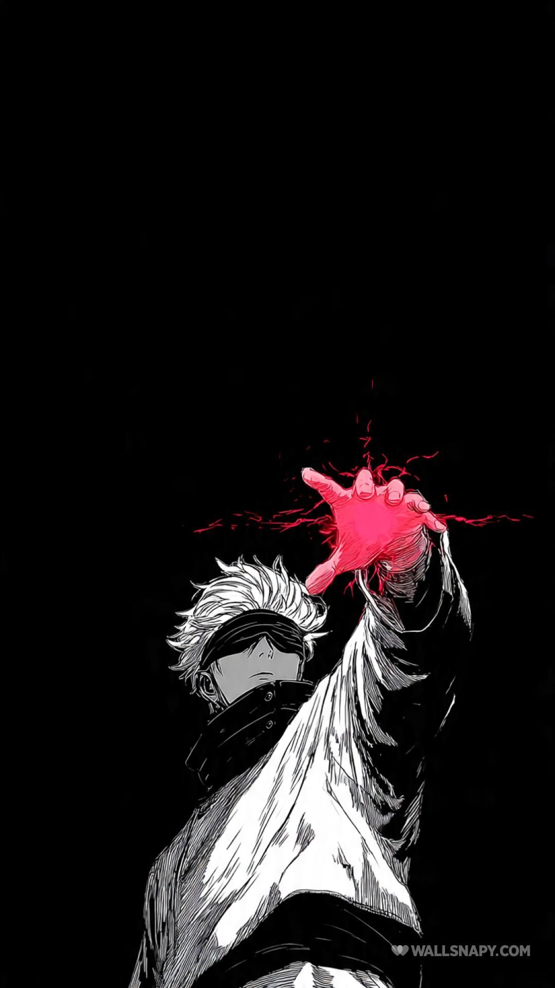 1080x1920 Satoru gojo blindfold thunder ascension amoled wallpaper
