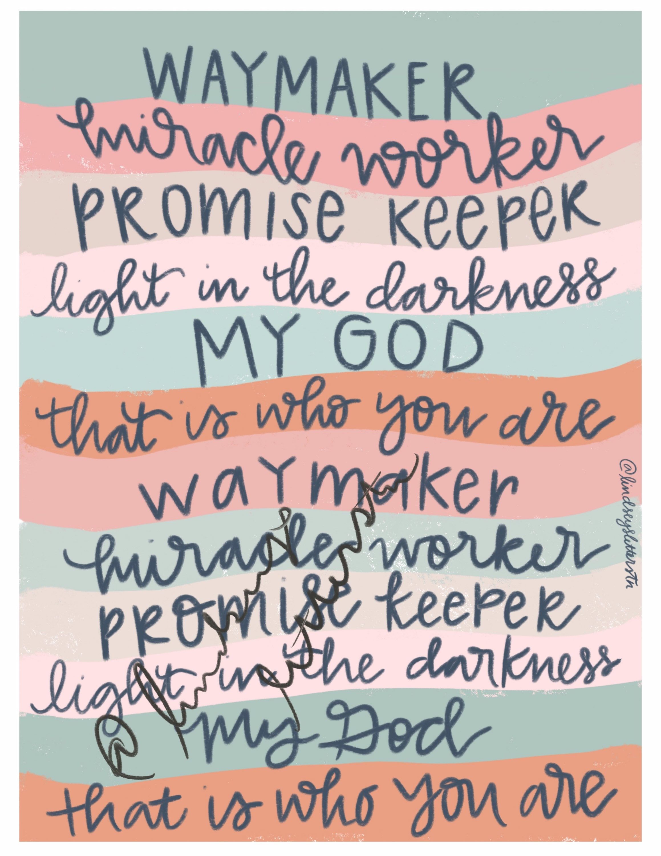 2318x3000 Waymaker Miracle Worker Print