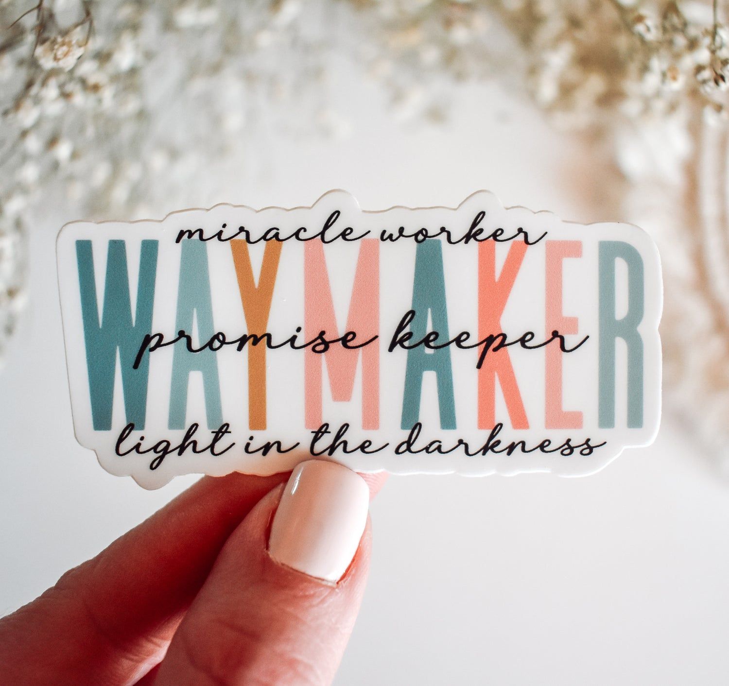1500x1412 Waymaker Vinyl Sticker