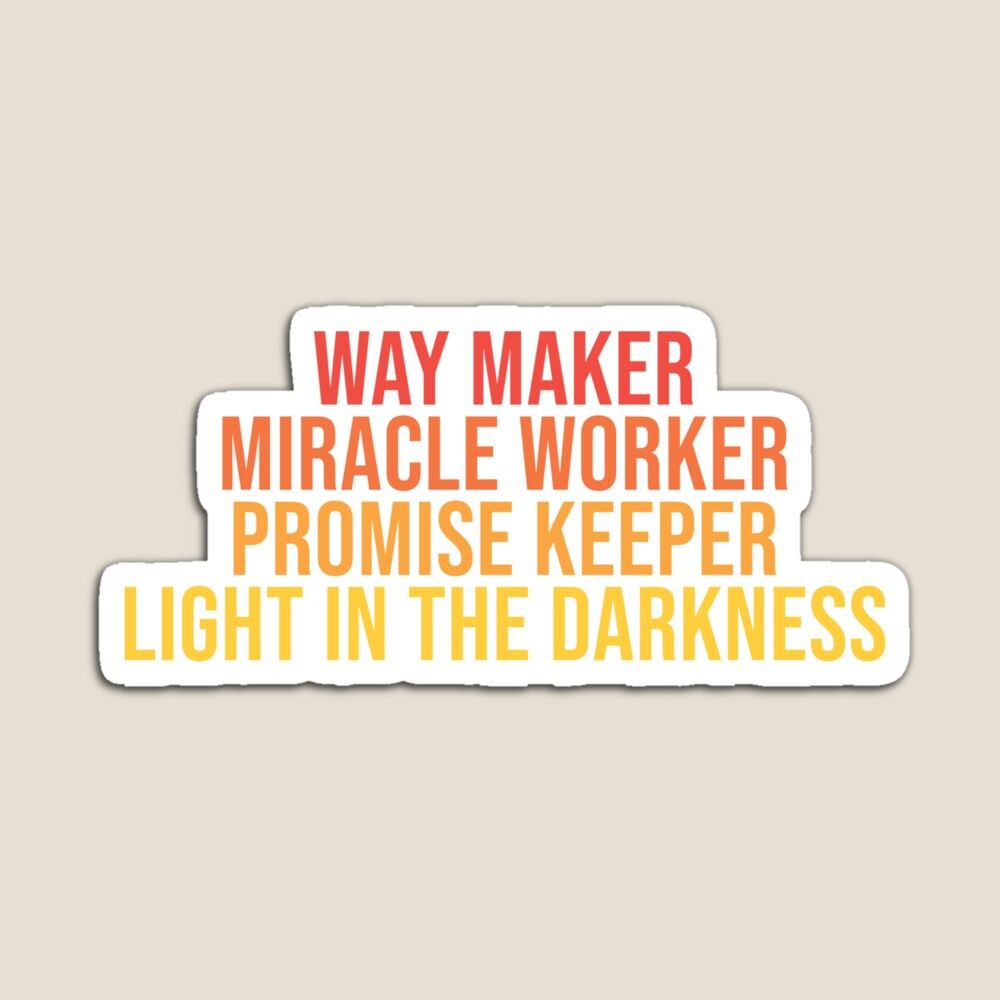 1000x1000 Way Maker Miracle Worker Greeting Card