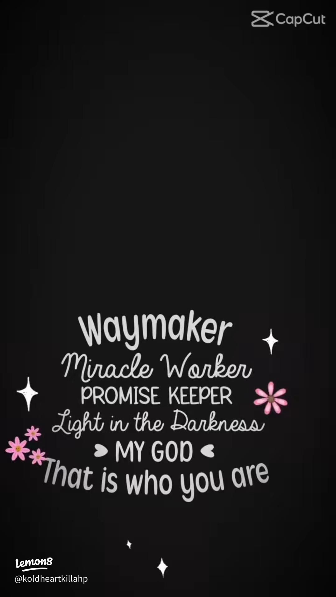 1080x1920 Way Maker Wallpaper: Find Hope & Light in a Magical Garden Scene