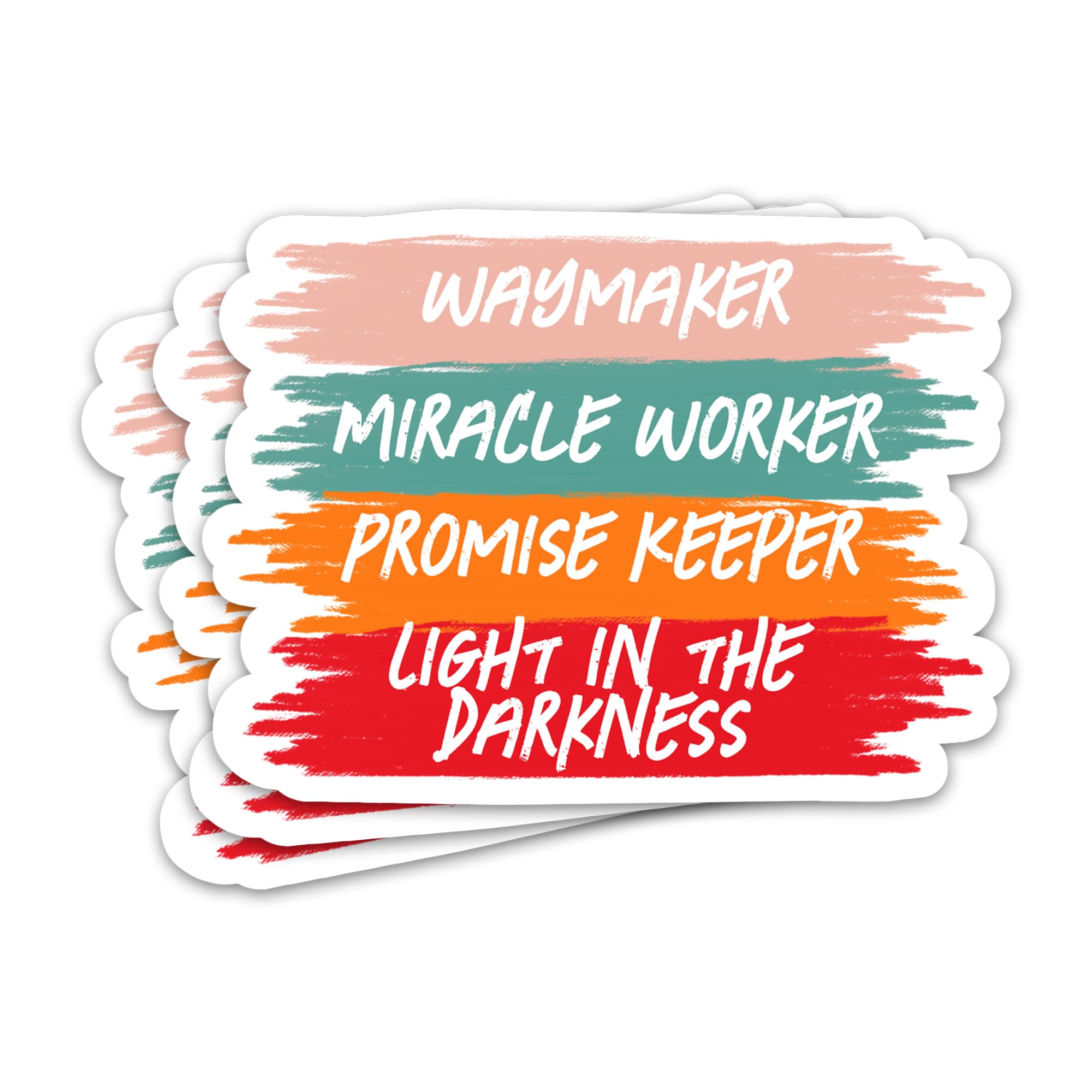 2000x2000 ZURRAM 3PCS Waymaker Miracle Worker Promise Keeper Christian Faith 3 Sticker, Vinyl Waterproof God Jesus Sticker, Religious Sticker Decal for Laptop Water Bottle Bible Journal 3 Inches : Amazon.sg: Electronics