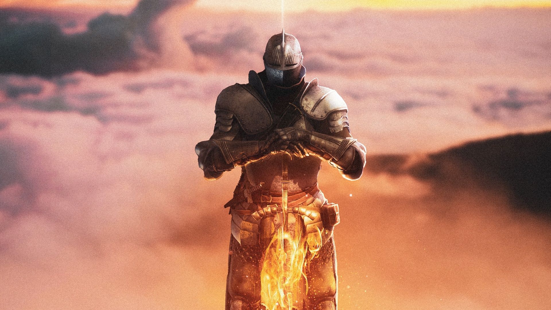 1920x1080 Warrior Wallpaper 4K, Dark Souls, Sword, Soldier