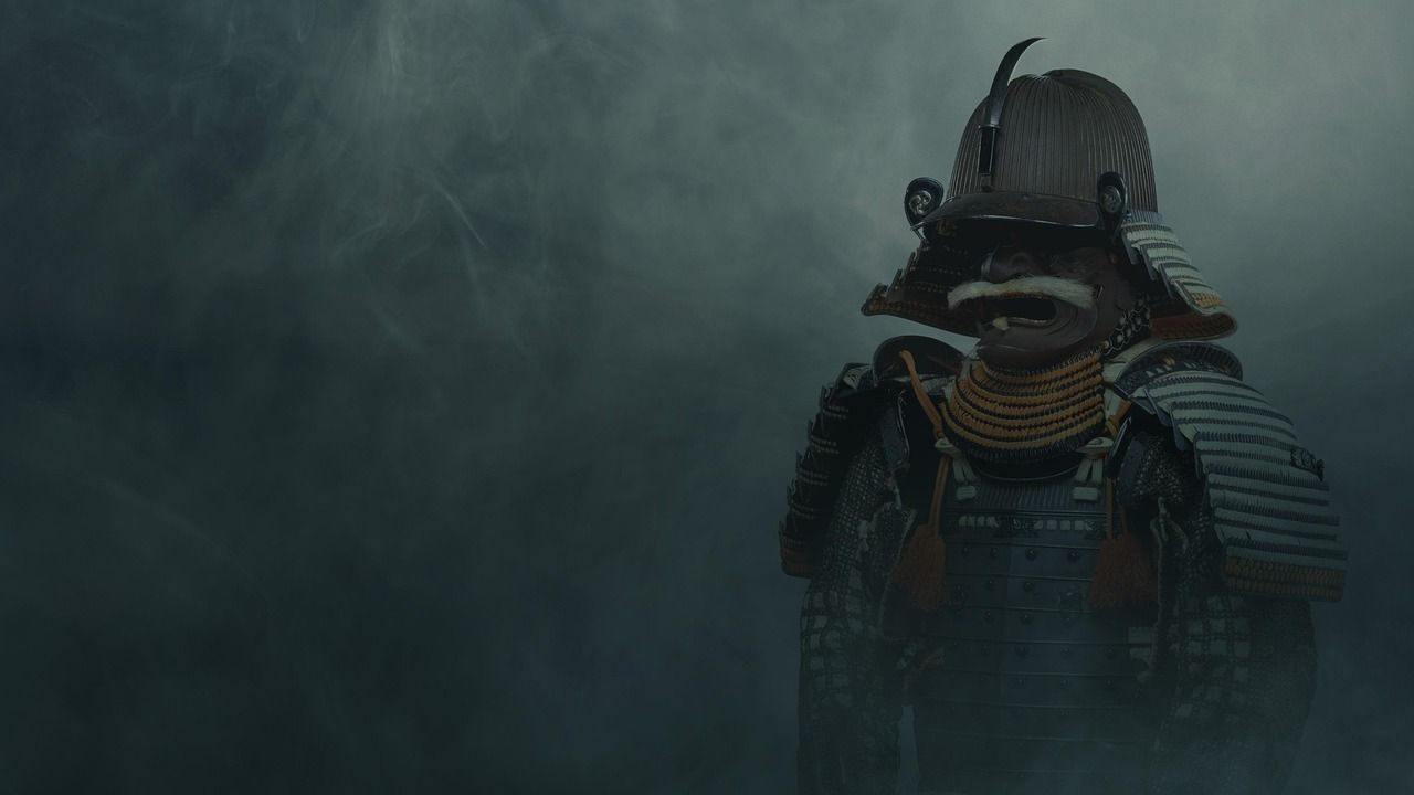 1280x720 Download Japanese Armor Warrior Japan. Royalty Free Stock Illustration Image