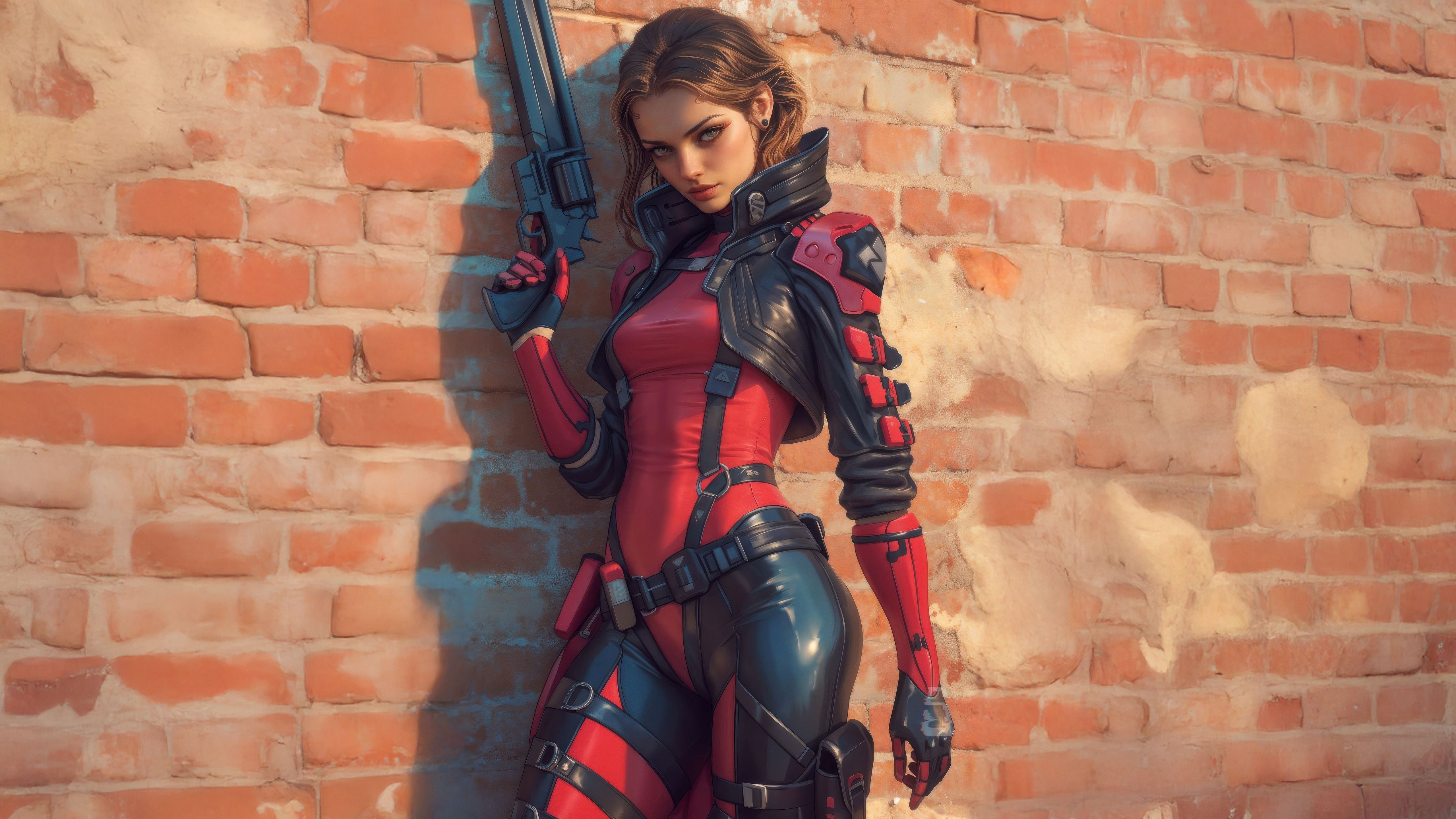 5120x2880 Cyber Valkyrie Red Armor Warrior Wallpaper, HD Artist Wallpaper, 4k Wallpaper, Image, Background, Photos and Picture