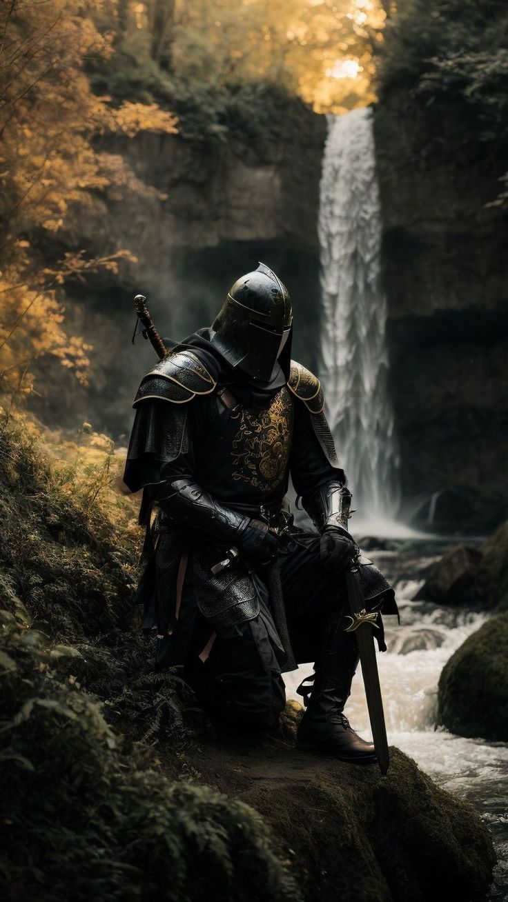 736x1308 Wallpaper knight, soldier, warrior, nature, forest, ai, AI 4K by ♤CRISTIAN♧¿. Download wallpaper knight, soldier, warrior, nature, forest, ai for free