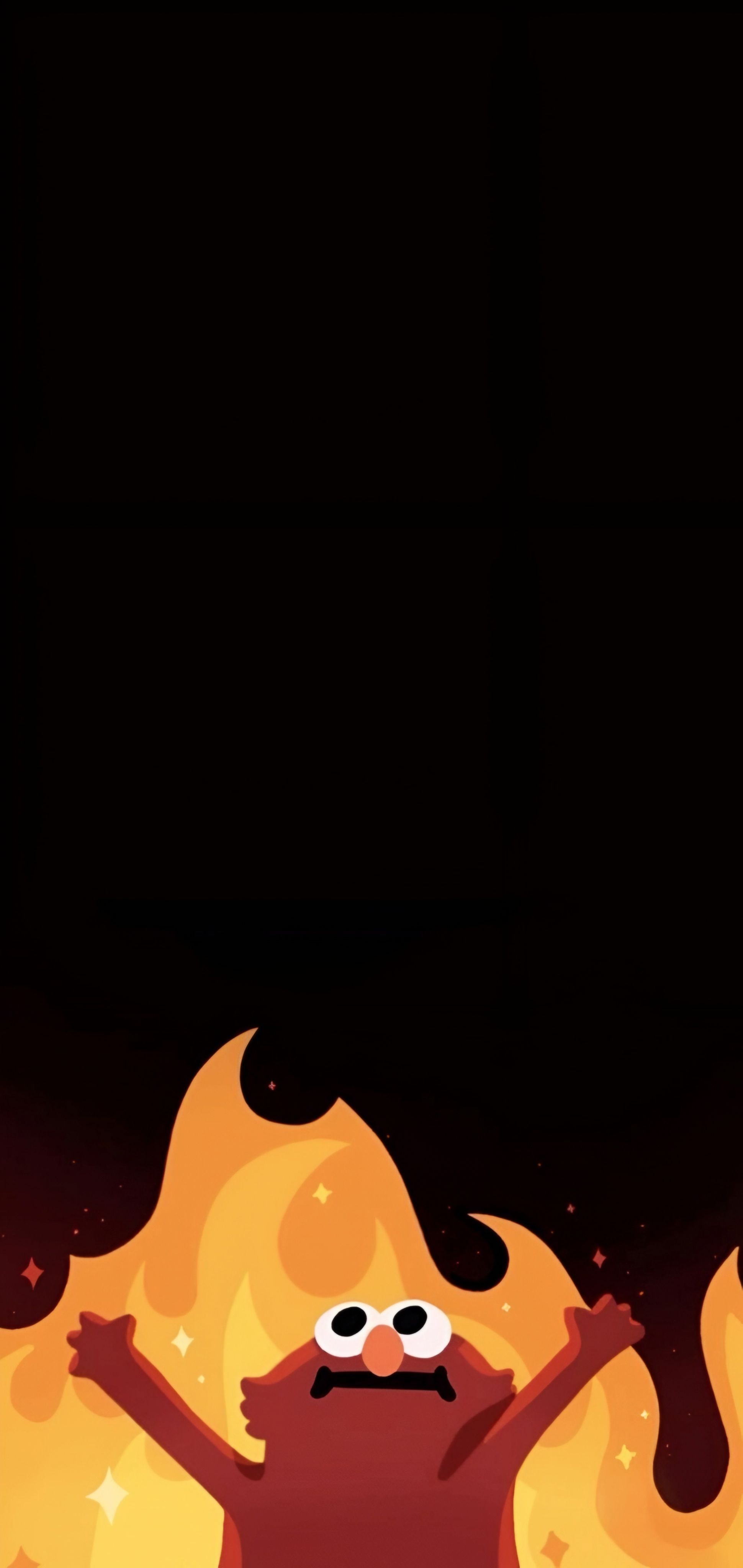 1940x4096 Elmo Fire Cartoon