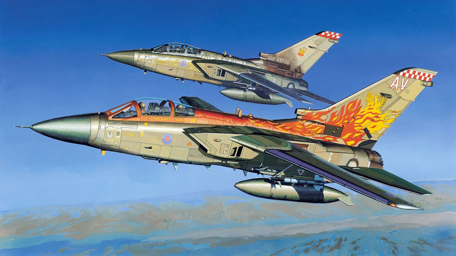 1920x1080 Wallpaper RAF, Air Defence Variant, All Weather Long Range Interceptor, Panavia Tornado ADV For Mobile And Desktop, Section авиация, Resolution 1920x1080
