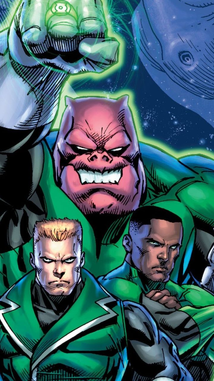 720x1280 Phone wallpaper: Comics, Green Lantern Corps, Guy Gardner, Kilowog (Dc Comics), John Stewart (Green Lantern), Green Lantern 1158751