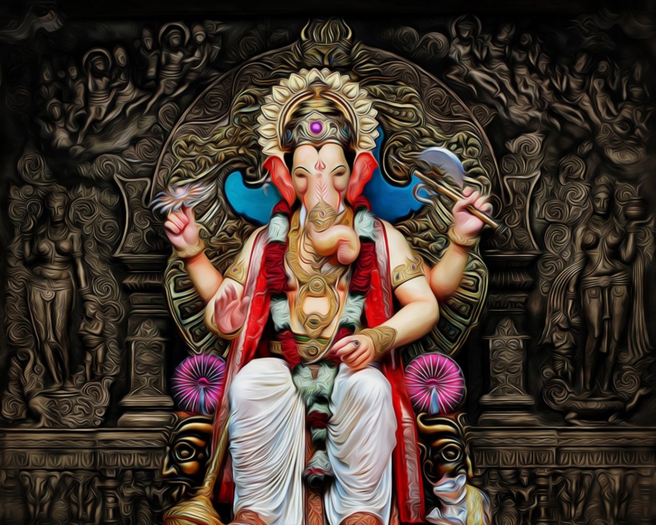 1280x1024 Ganesha 4K UHD Wallpaper for UltraHD Desktop and TV : Widescreen and UltraWide Display : Smartphone and Tablet Devices