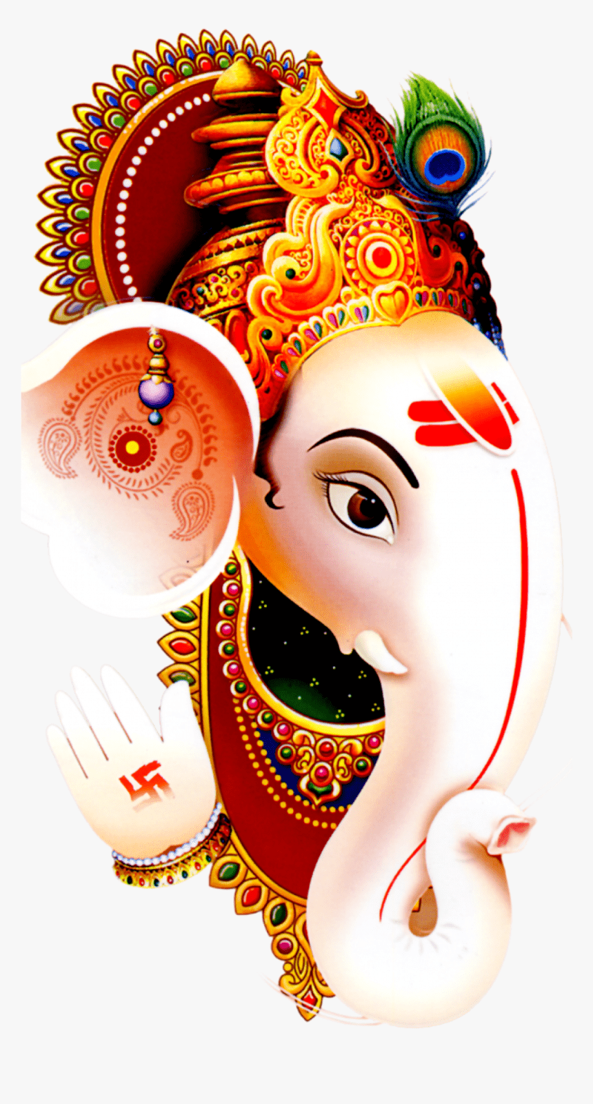 860x1601 Ganesh Ji Image Png, Transparent Png, Transparent Png Image