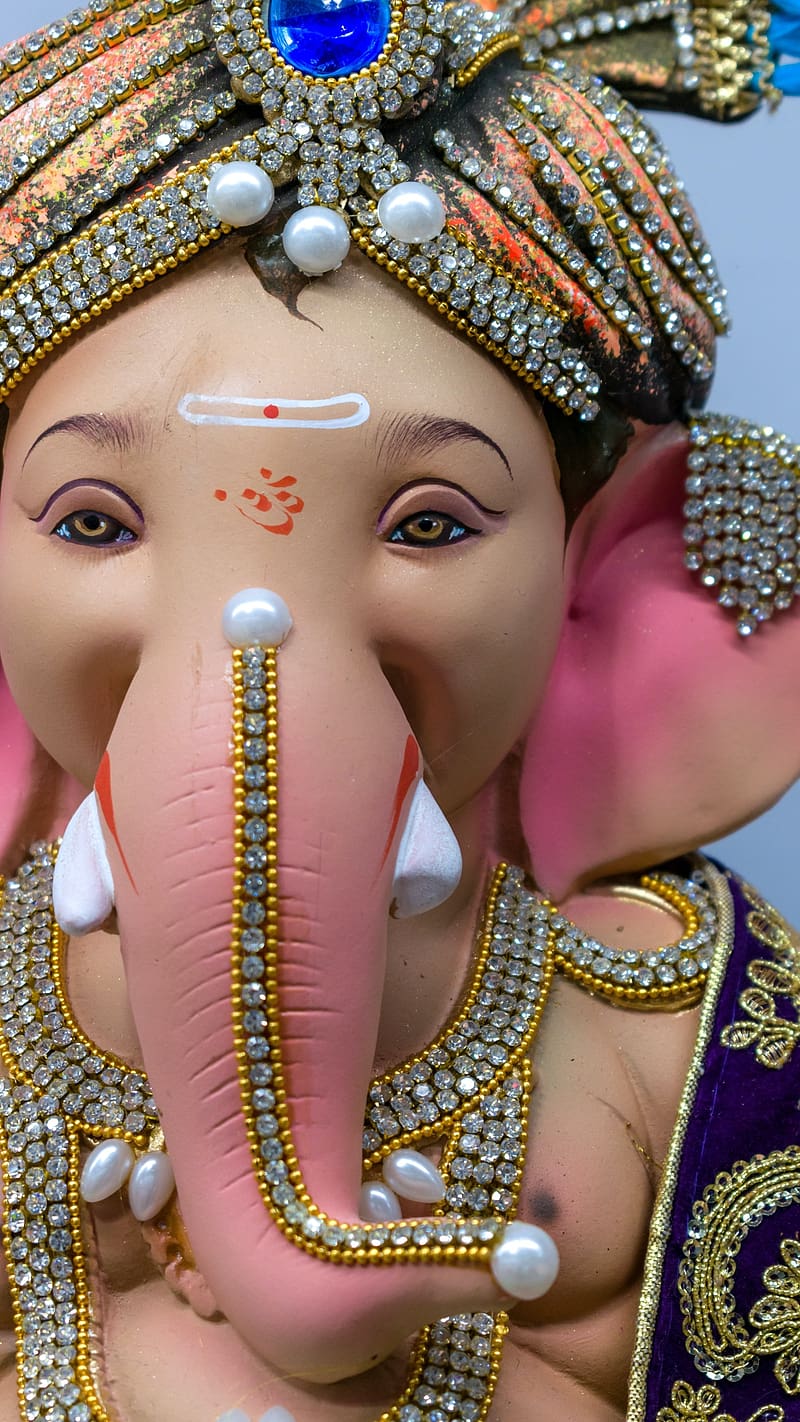 800x1422 Cute Ganesha, Eyes, HD phone wallpaper