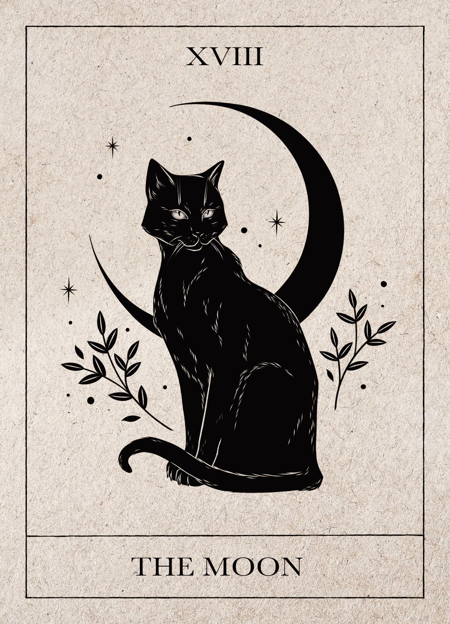 1535x2126 The Moon Tarot Poster 5 x 7 in