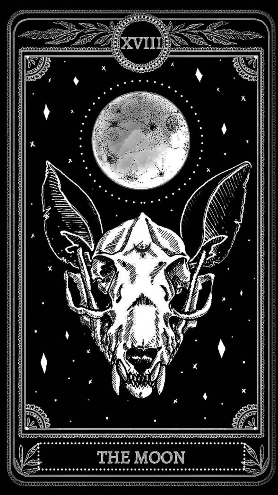 1080x1920 Download the moon tarot card Wallpaper