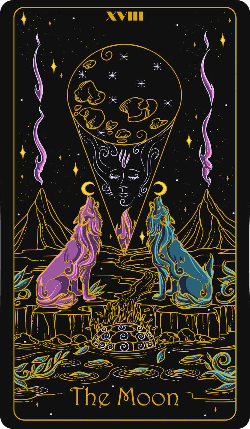 827x1417 The Moon Tarot Card Meaning and Symbolism