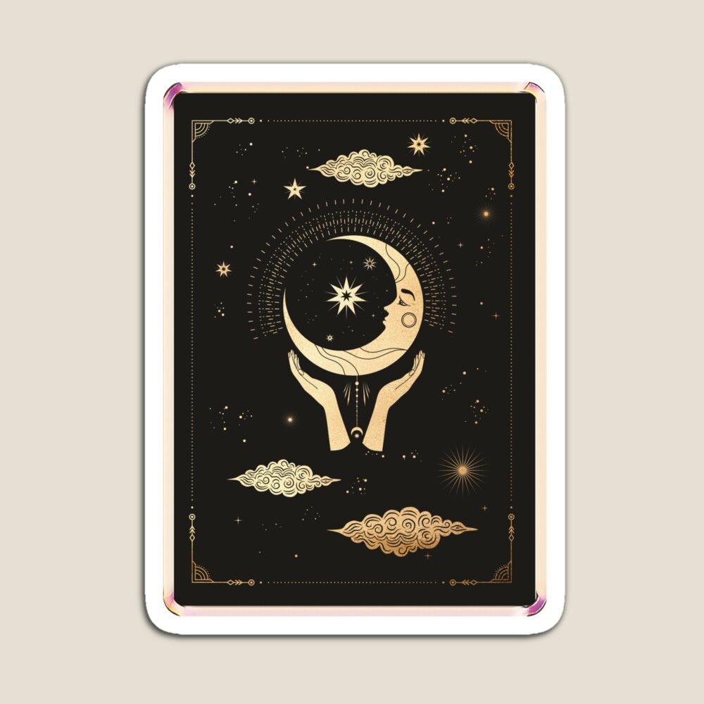 1000x1000 Esoteric Moon Tarot Card Poster